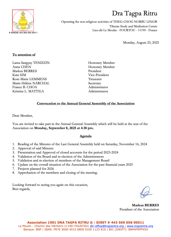 EN AGA DTR 2025 Convocation CE